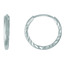Серебряные серьги - конго кольца с алмазной гранью D15 3301612Д5